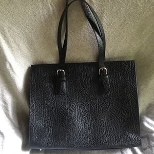 Jack Georges Black Chelsea Shoulder Tote
